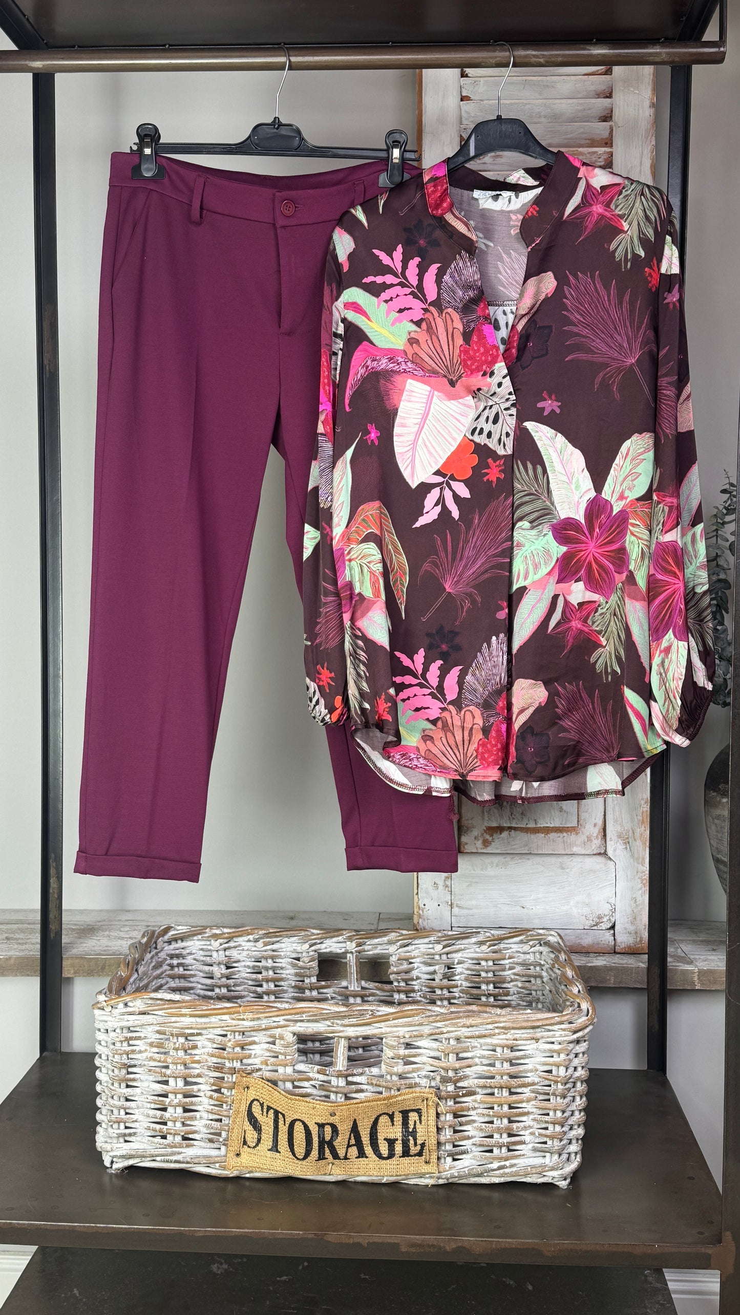 Bluse "Satin mit Print"