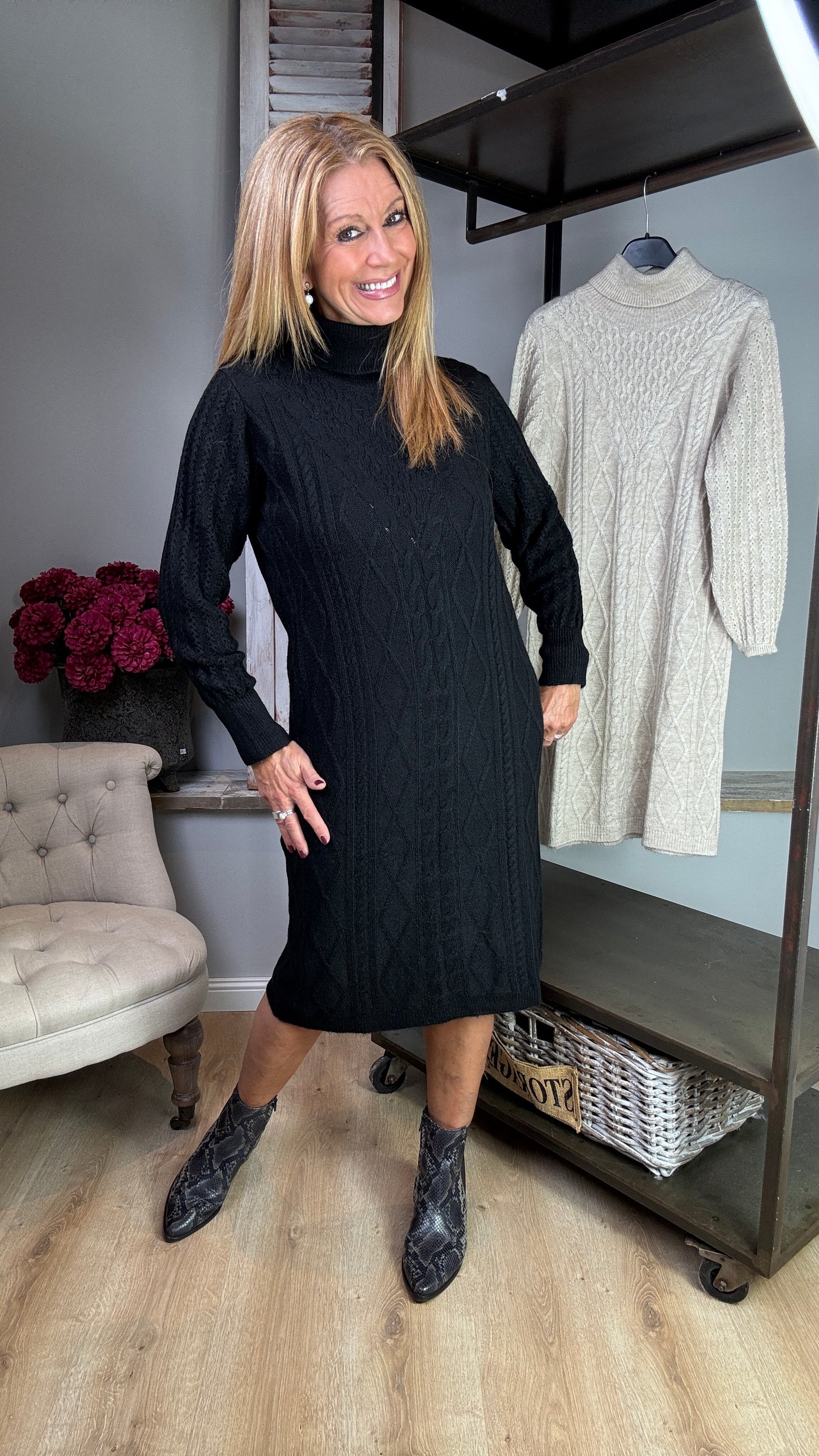 Strickkleid "Zopfmuster"