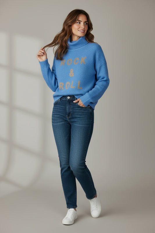 Rollkragenpulli "Rock & Roll"