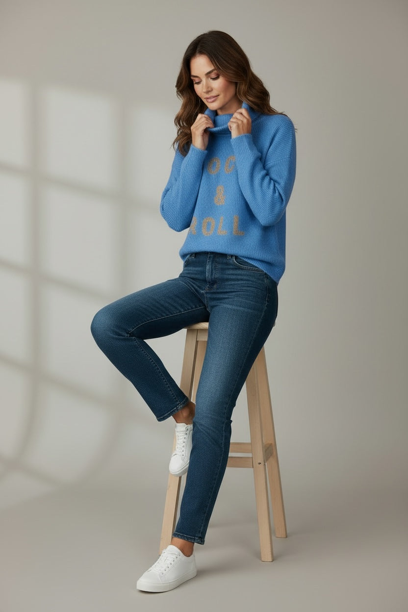 Rollkragenpulli "Rock & Roll"